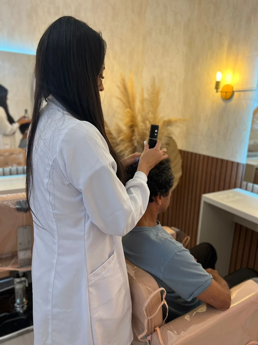 Foto do catálogo da clínica: Dermatoscopia capilar
